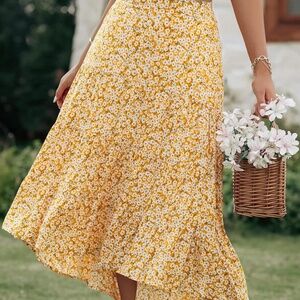Amazon High Low midi skirt size S